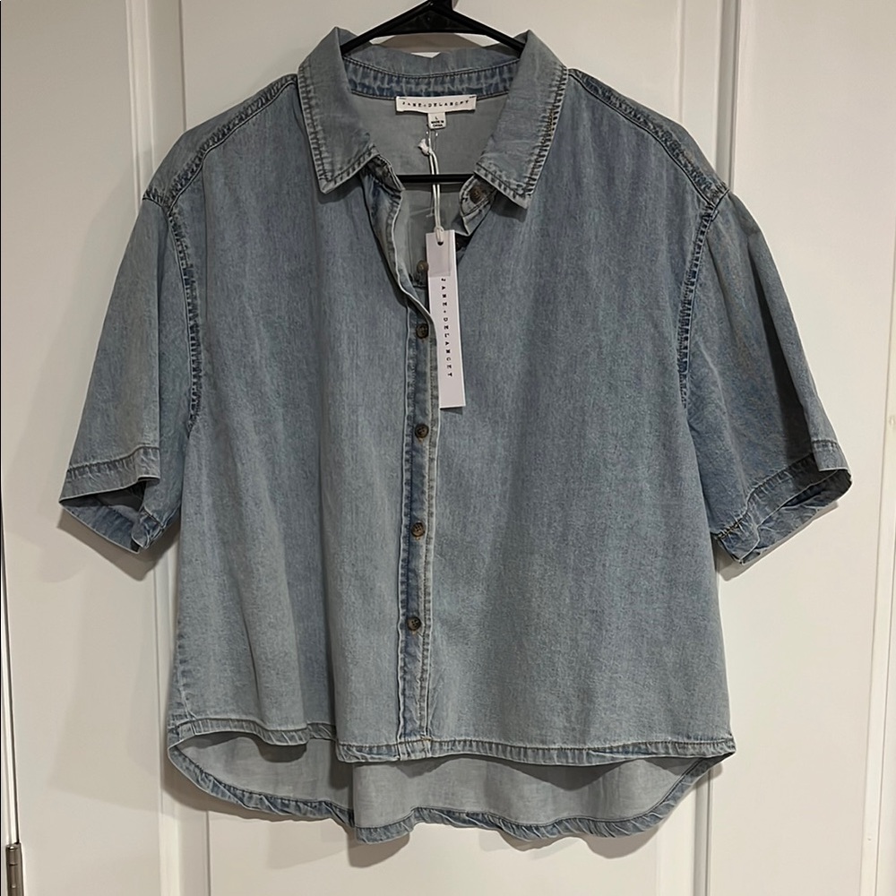 Jane + Delancey Blue Denim Shirt